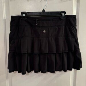Lululemon Pace Setter Skirt Black 10 TALL